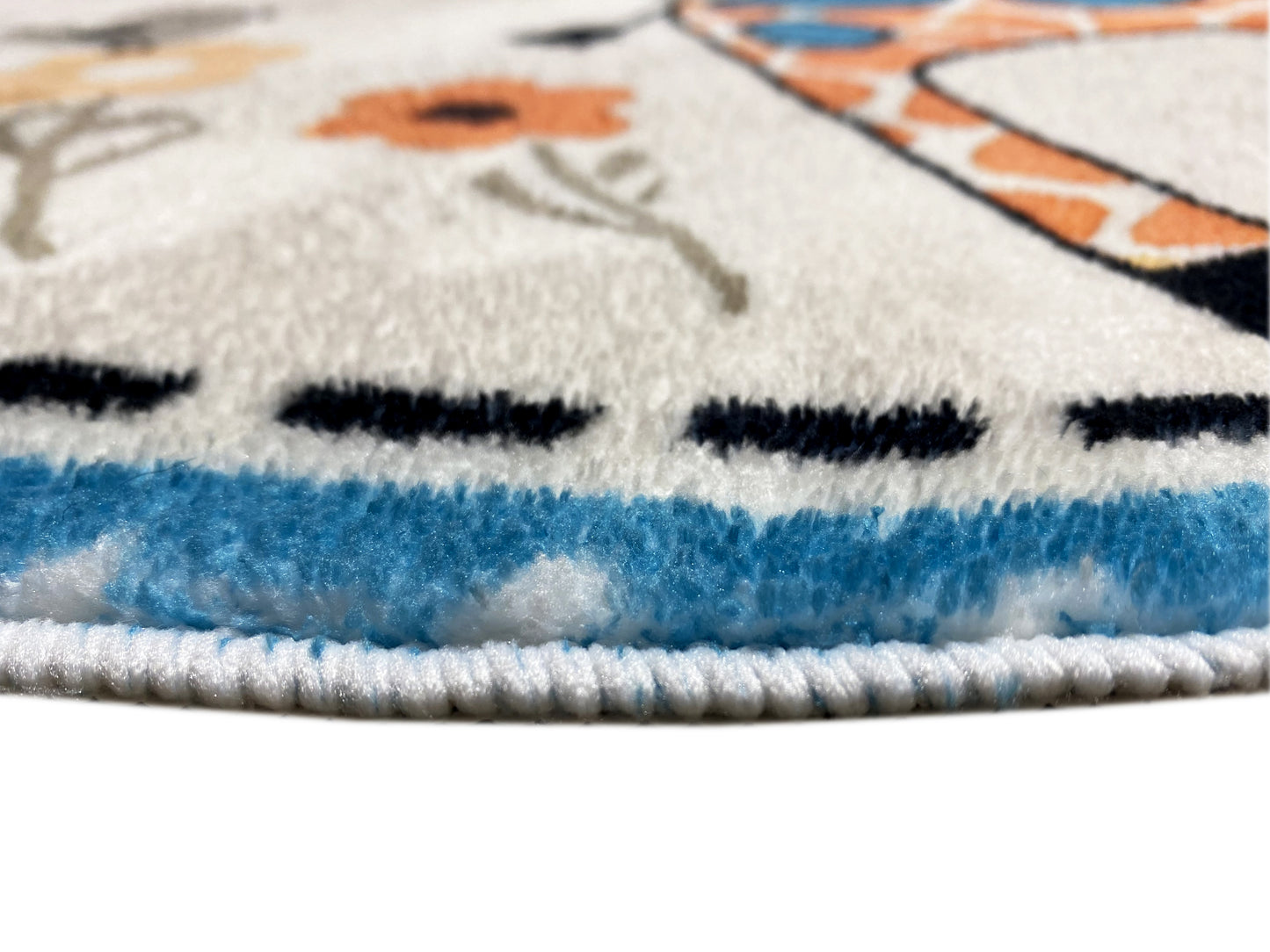 Tappeto rotondo per bambini Animali, 100 cm