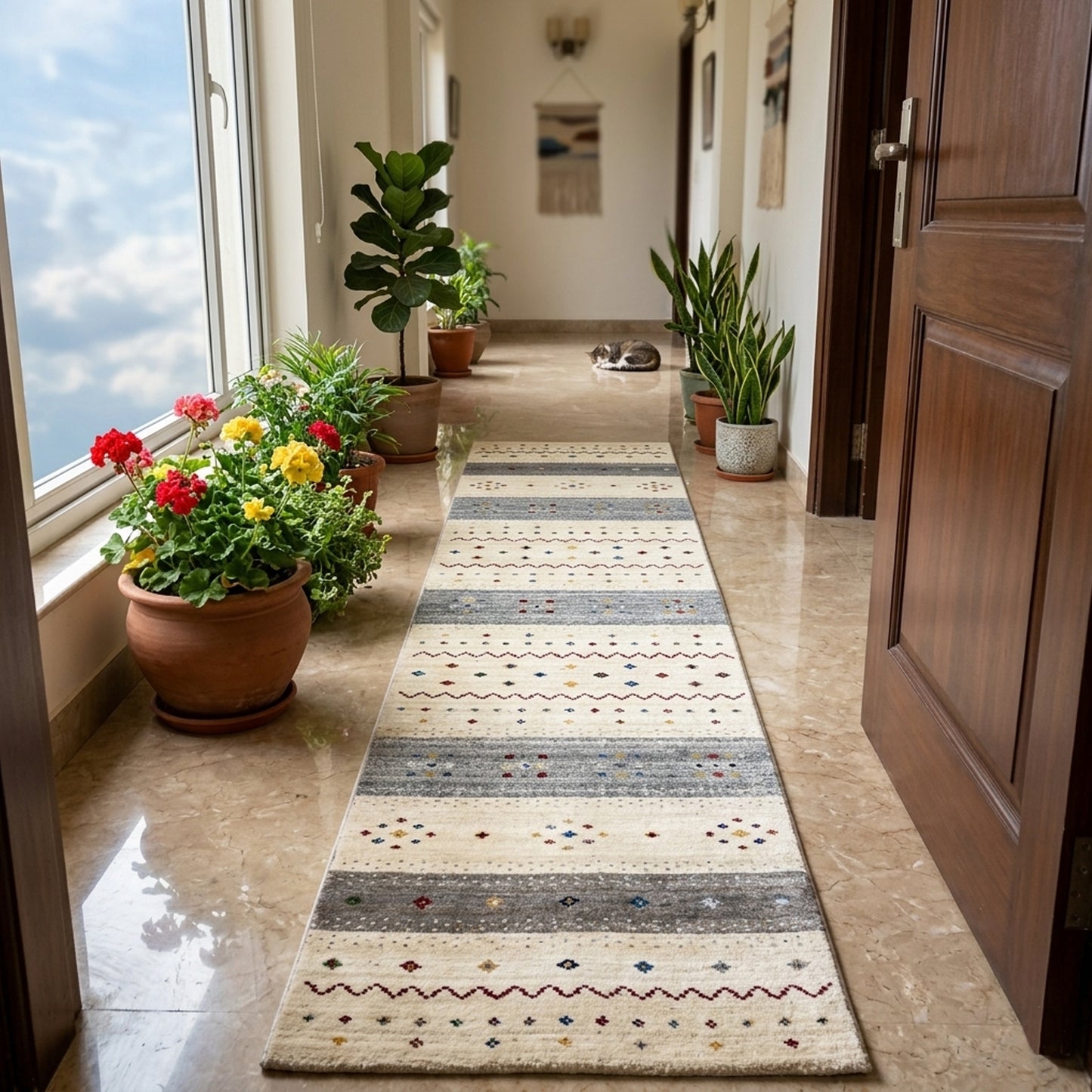 Tappeto corridore Telaio Luri - 80x300cm