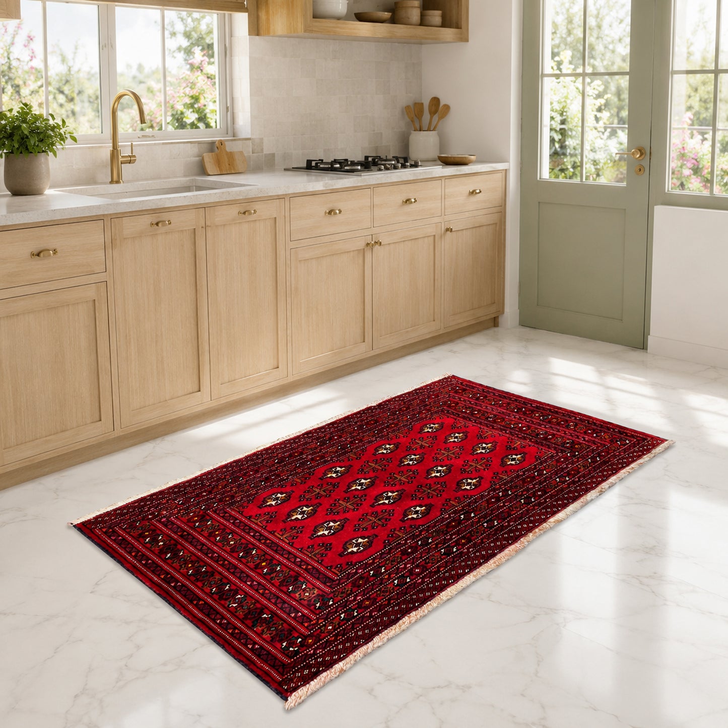 Tappeto Poshti Turkemen - 115x55 cm