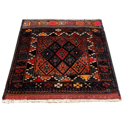Hamedan Poshti Teppich - 76x72 cm