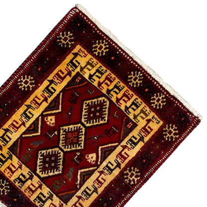 Poshti Teppich - 66x58 cm