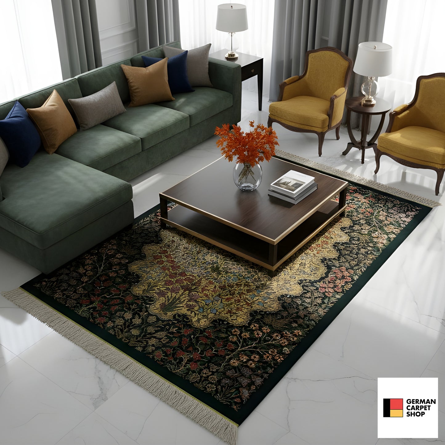 Tappeto Ghom in Seta - 900846 (123x79 cm)