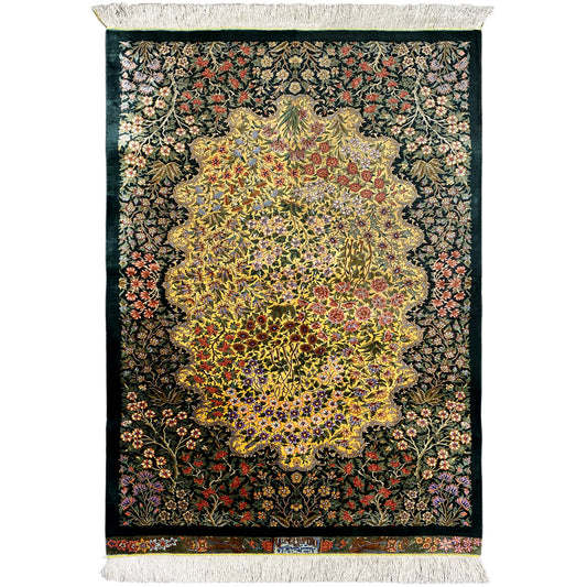 Tappeto Ghom in Seta - 900846 (123x79 cm)