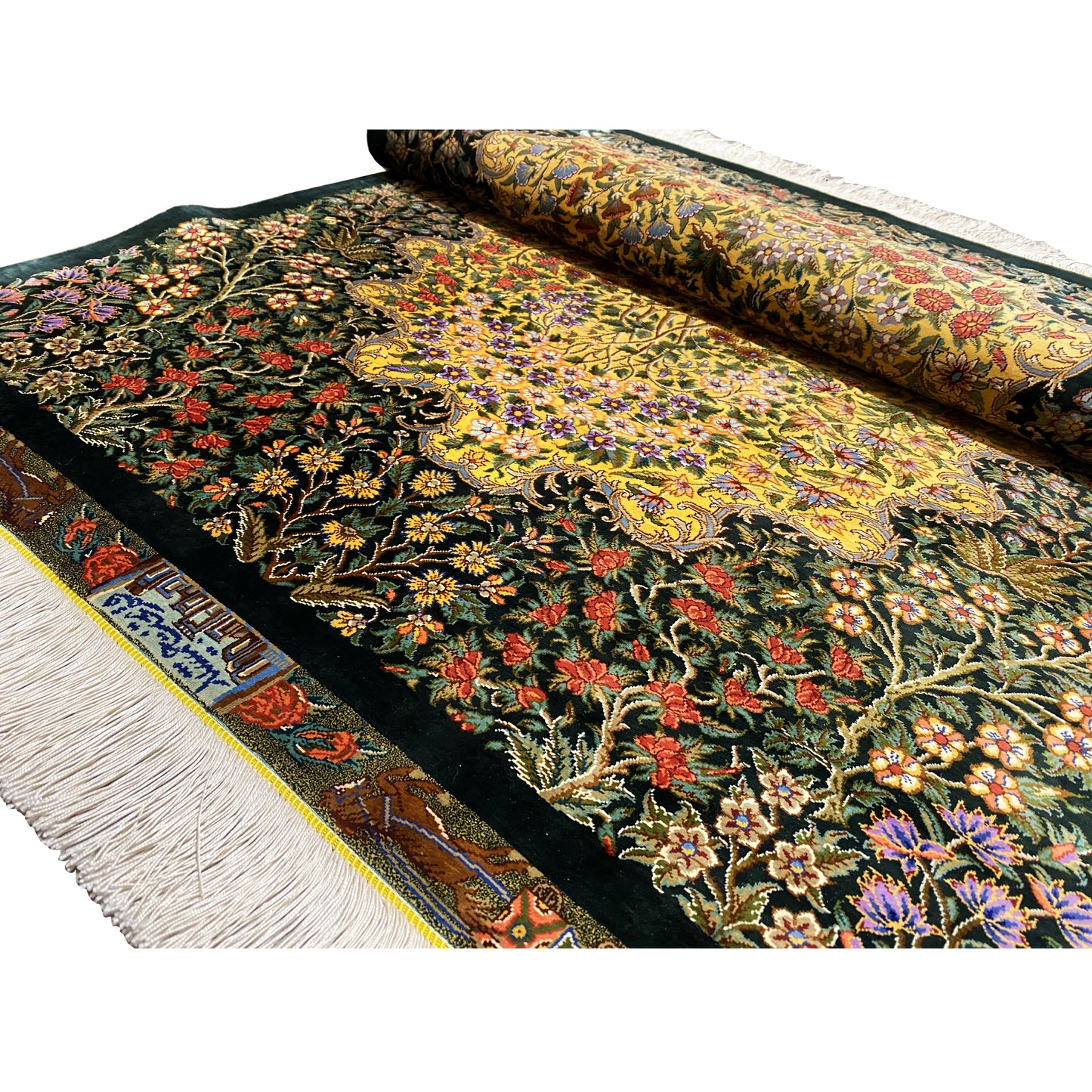 Tappeto Ghom in Seta - 900846 (123x79 cm)