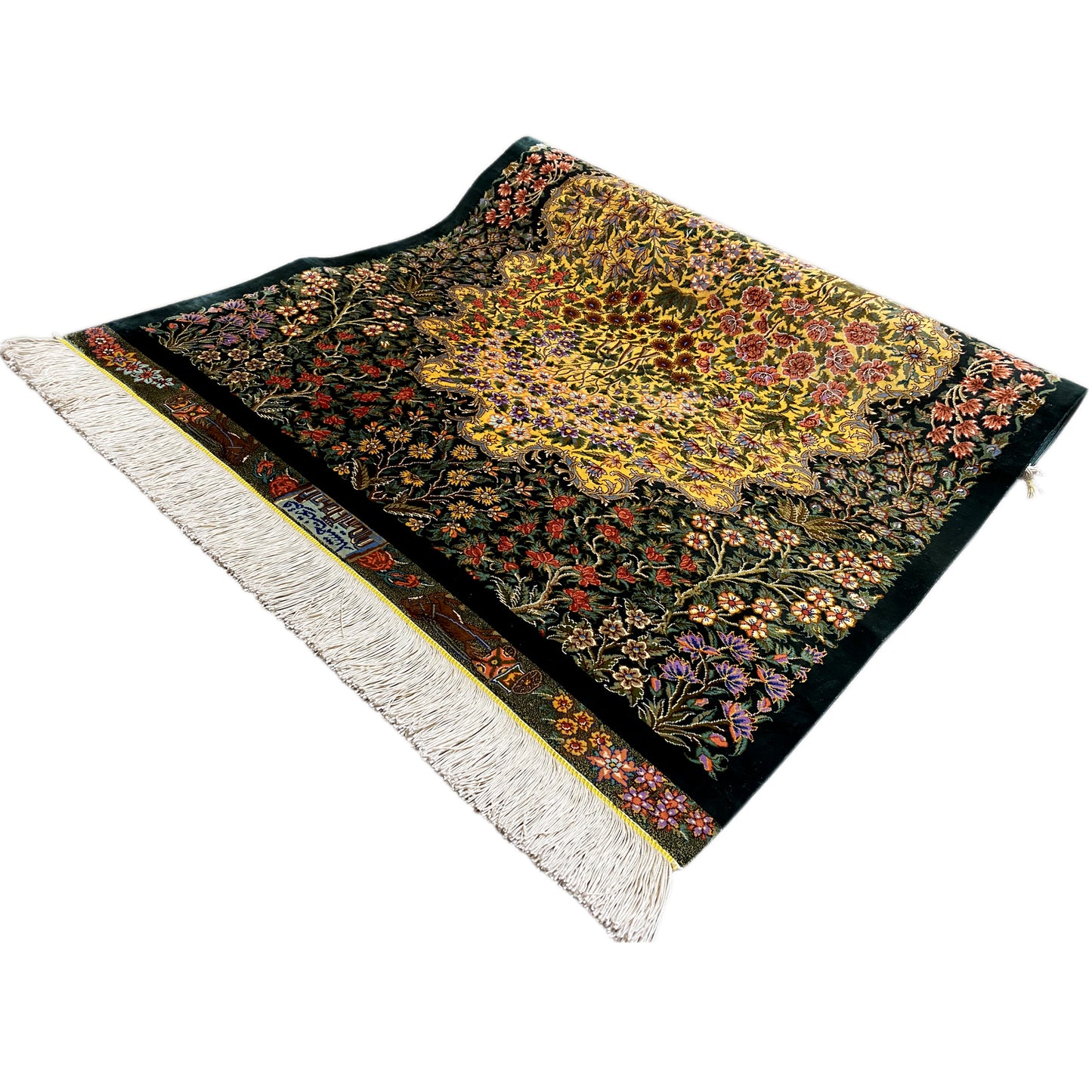 Tappeto Ghom in Seta - 900846 (123x79 cm)