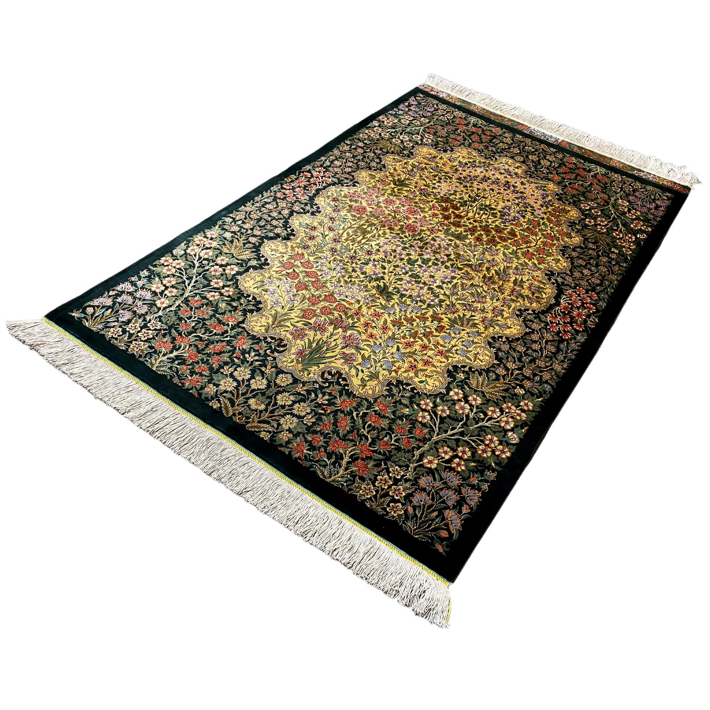 Tappeto Ghom in Seta - 900846 (123x79 cm)