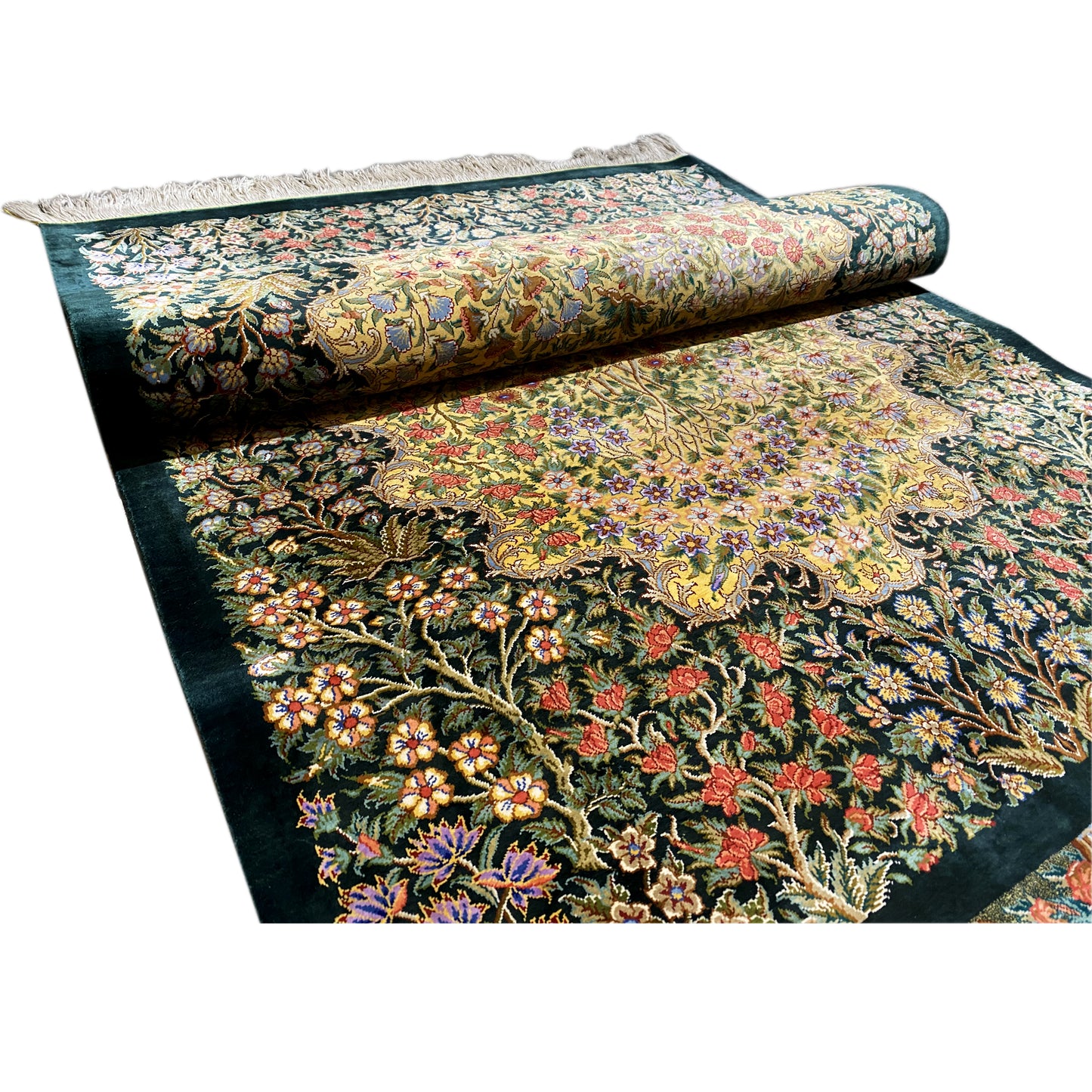 Tappeto Ghom in Seta - 900846 (123x79 cm)