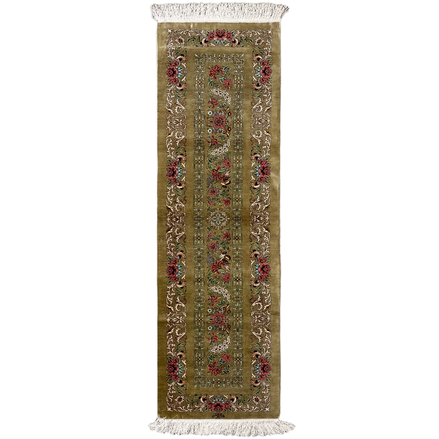 Tappeto Ghom in Seta - 904736 (195x53 cm)