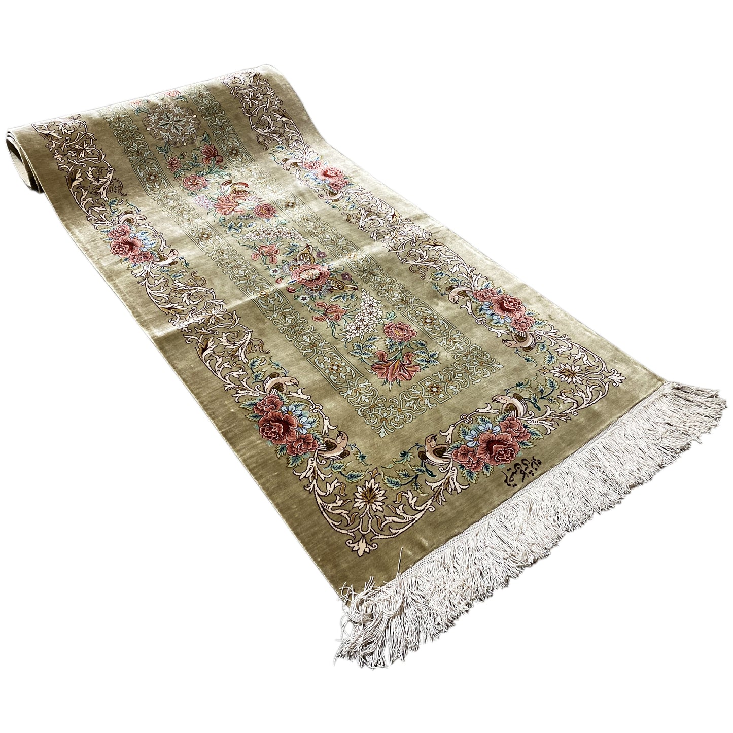 Tappeto Ghom in Seta - 904736 (195x53 cm)
