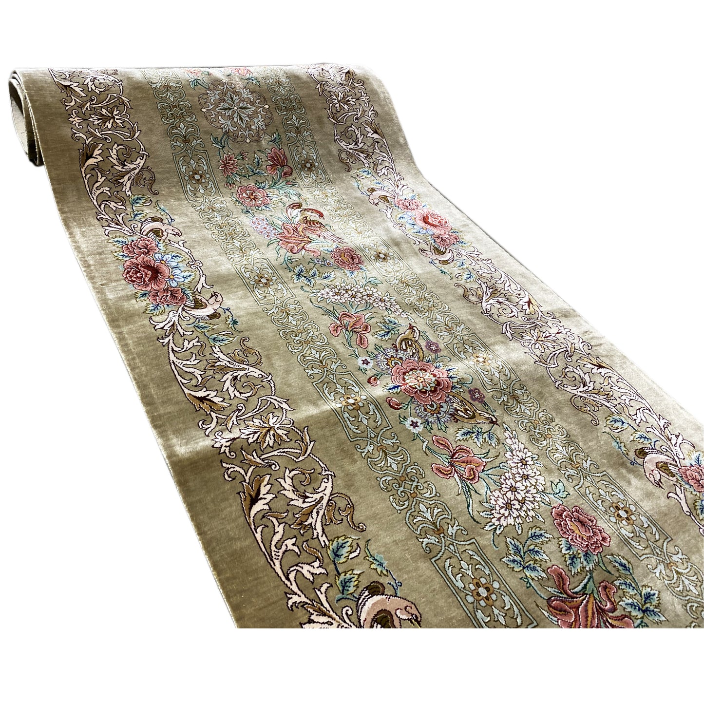 Tappeto Ghom in Seta - 904736 (195x53 cm)