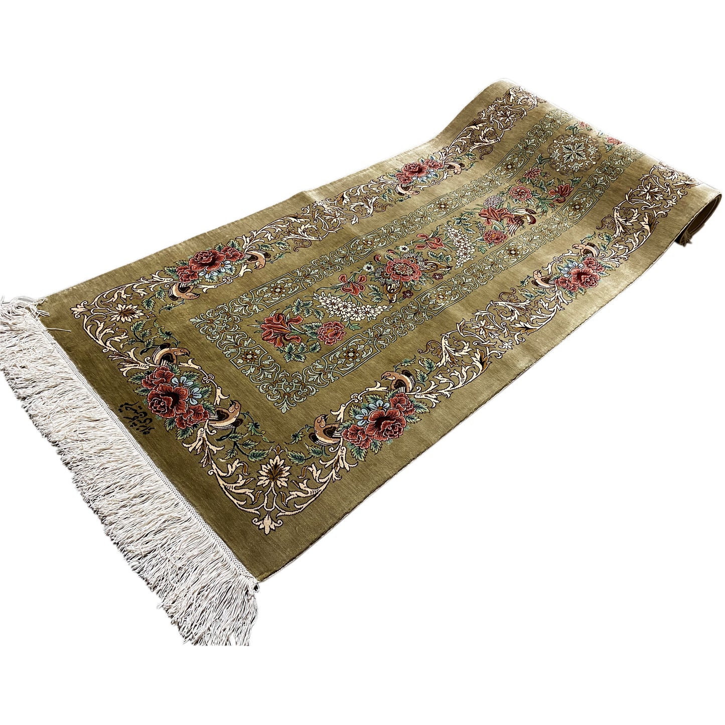 Tappeto Ghom in Seta - 904736 (195x53 cm)