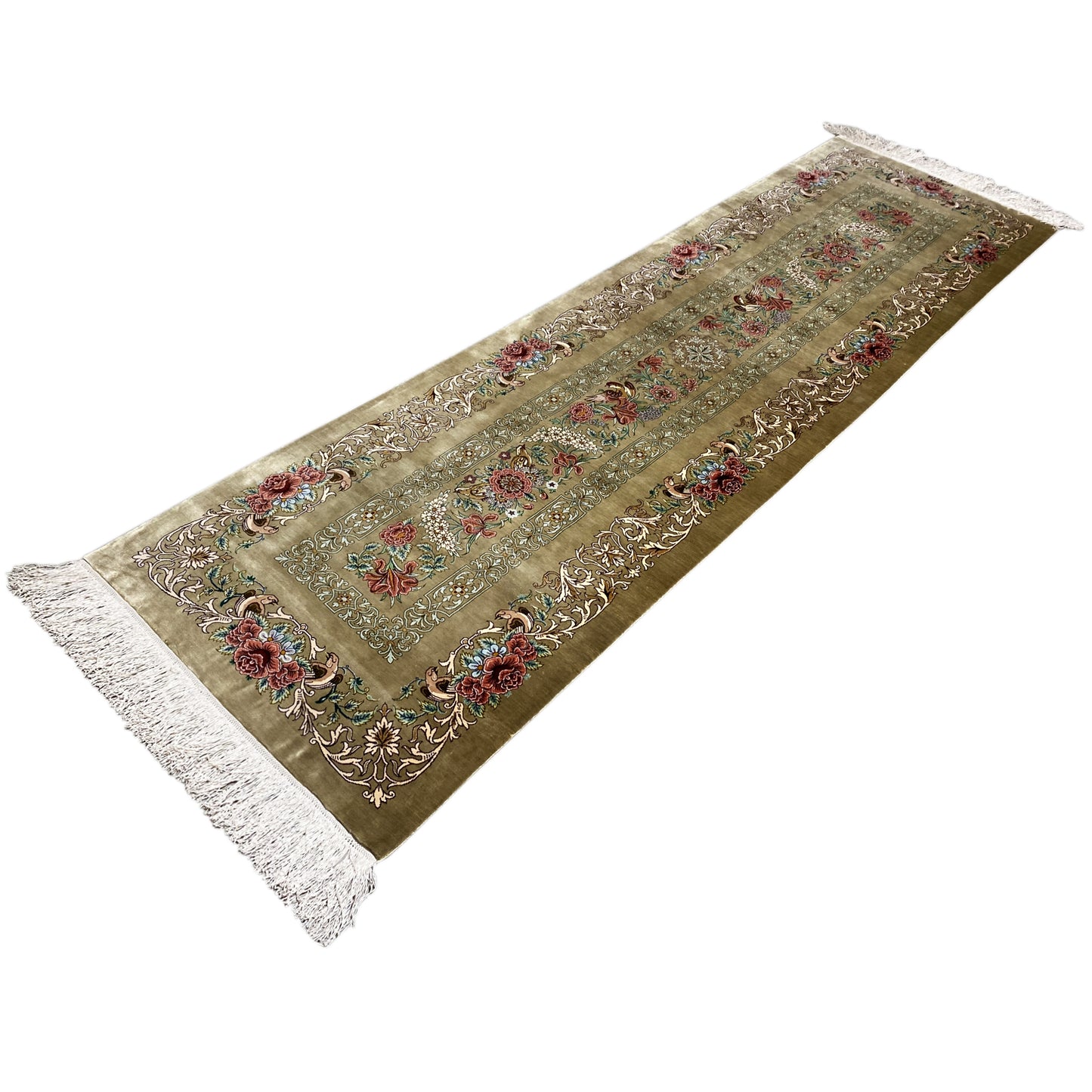 Tappeto Ghom in Seta - 904736 (195x53 cm)