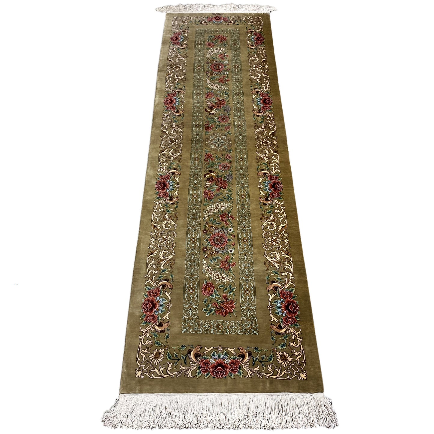 Tappeto Ghom in Seta - 904736 (195x53 cm)
