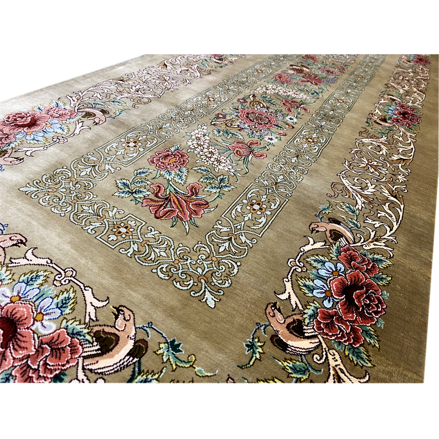 Tappeto Ghom in Seta - 904736 (195x53 cm)