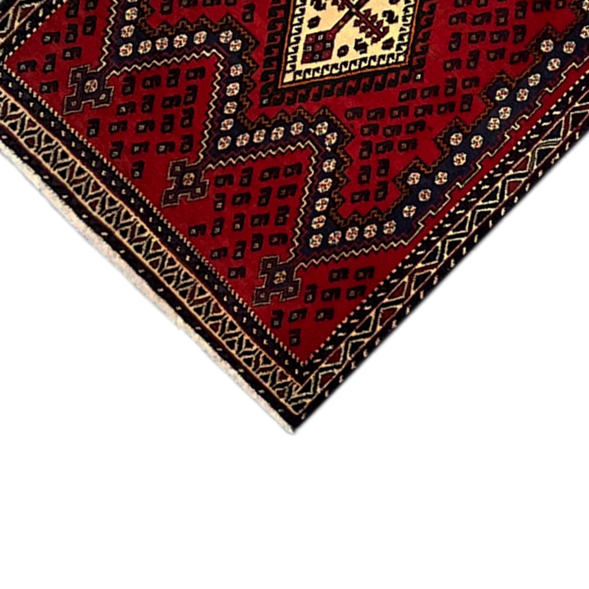  Roter Sirjan Läufer Teppich 282x89cm - Premium Sirjan Teppiche from German Carpet Shop - Just €0! Shop now at German Carpet Shop