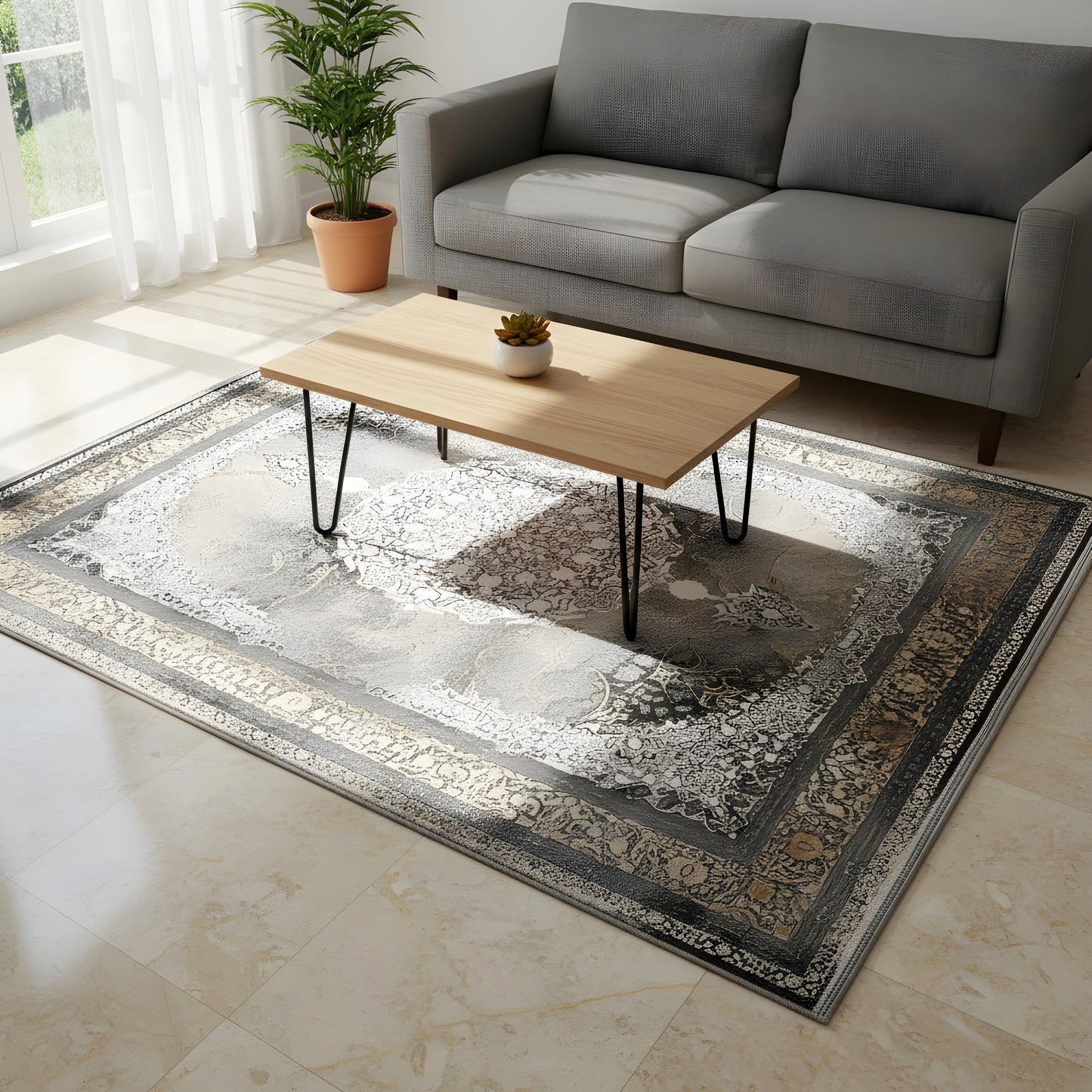 Classico marrone fumo 170x240cm