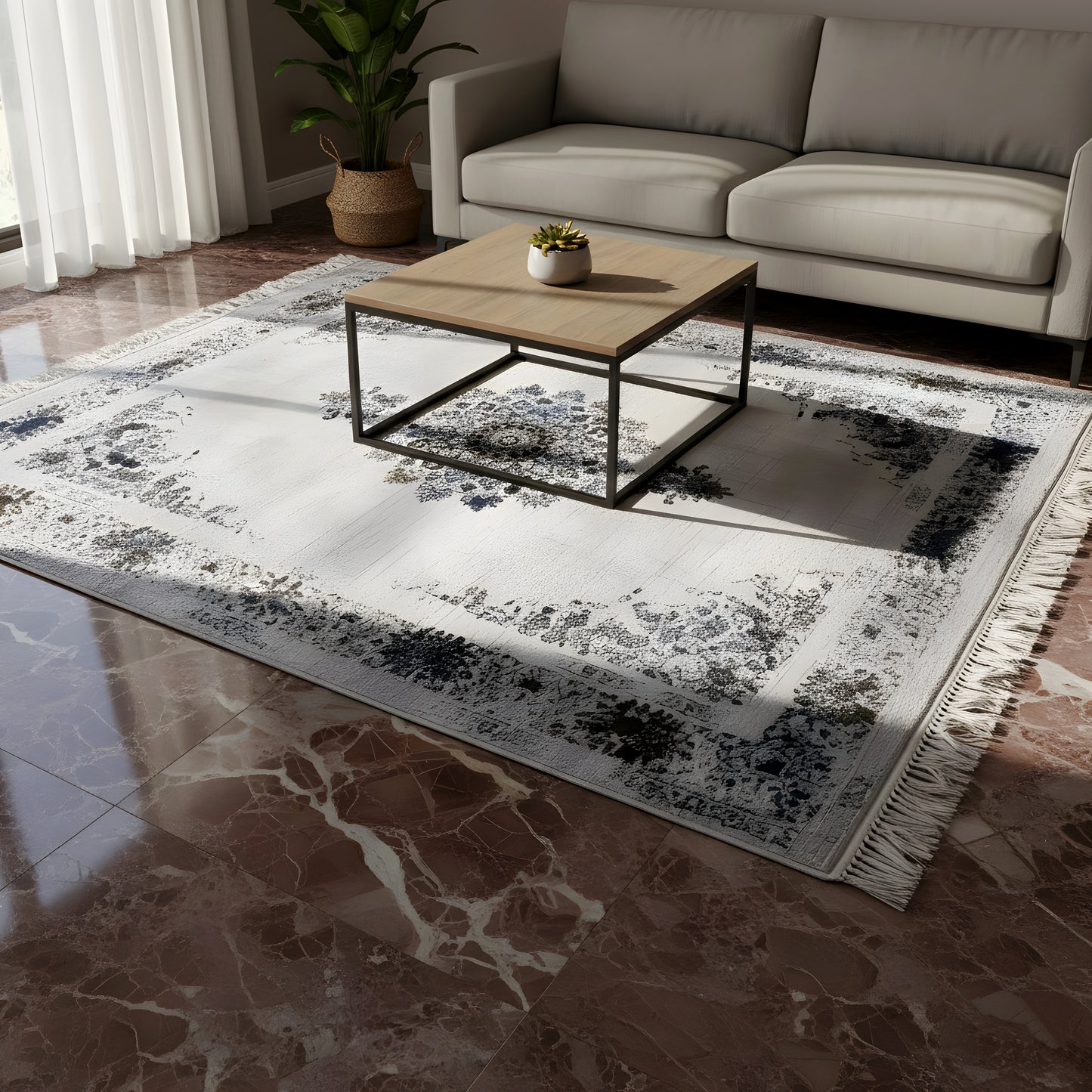 Tappeto medaglione Edimburgo 160x230