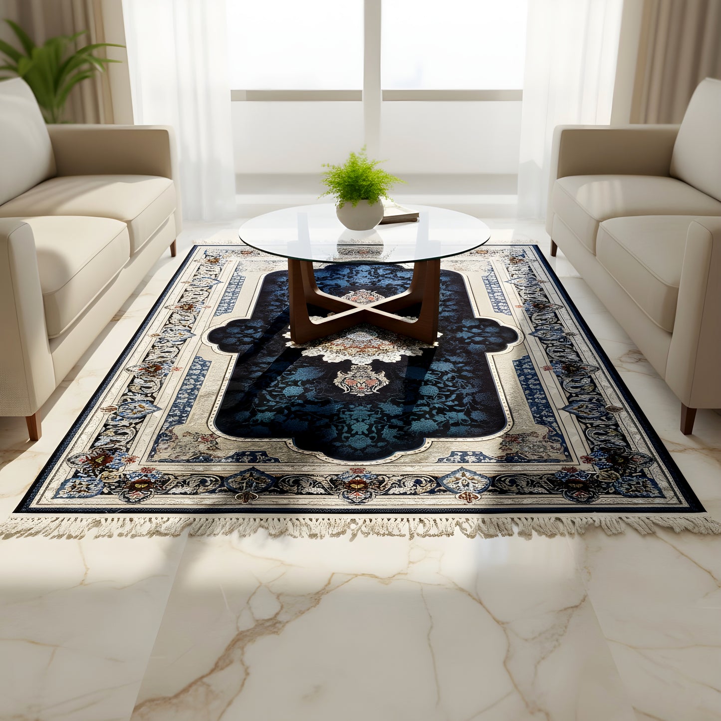 Sorur Marineblu 170x240cm