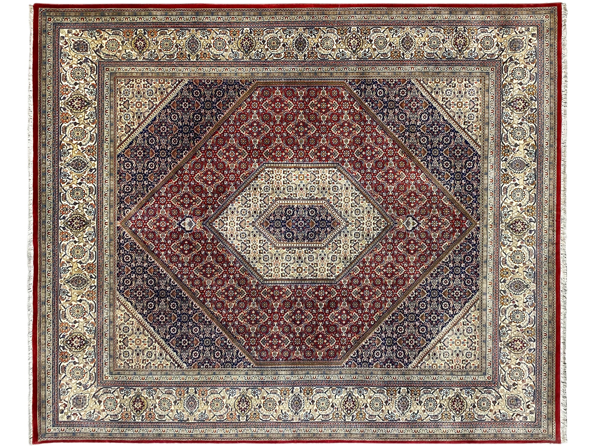 red-bidjar-rug-living-room-hand-knotted-10251