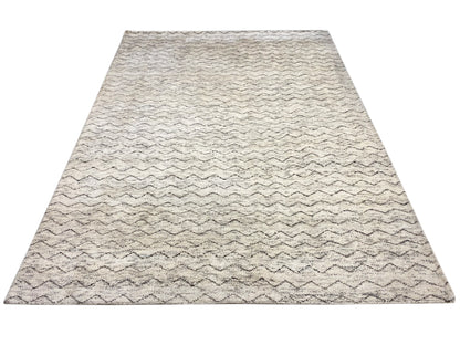 Moderner skandinavischer Berberteppich aus Naturwolle