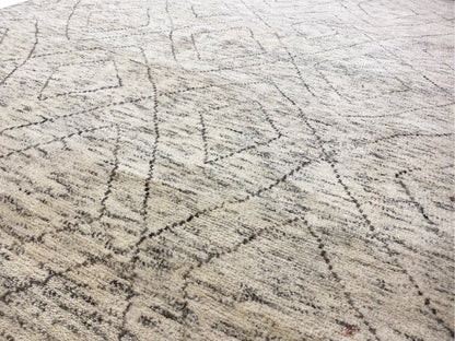 Minimalistischer Berber Wollteppich für moderne Räume