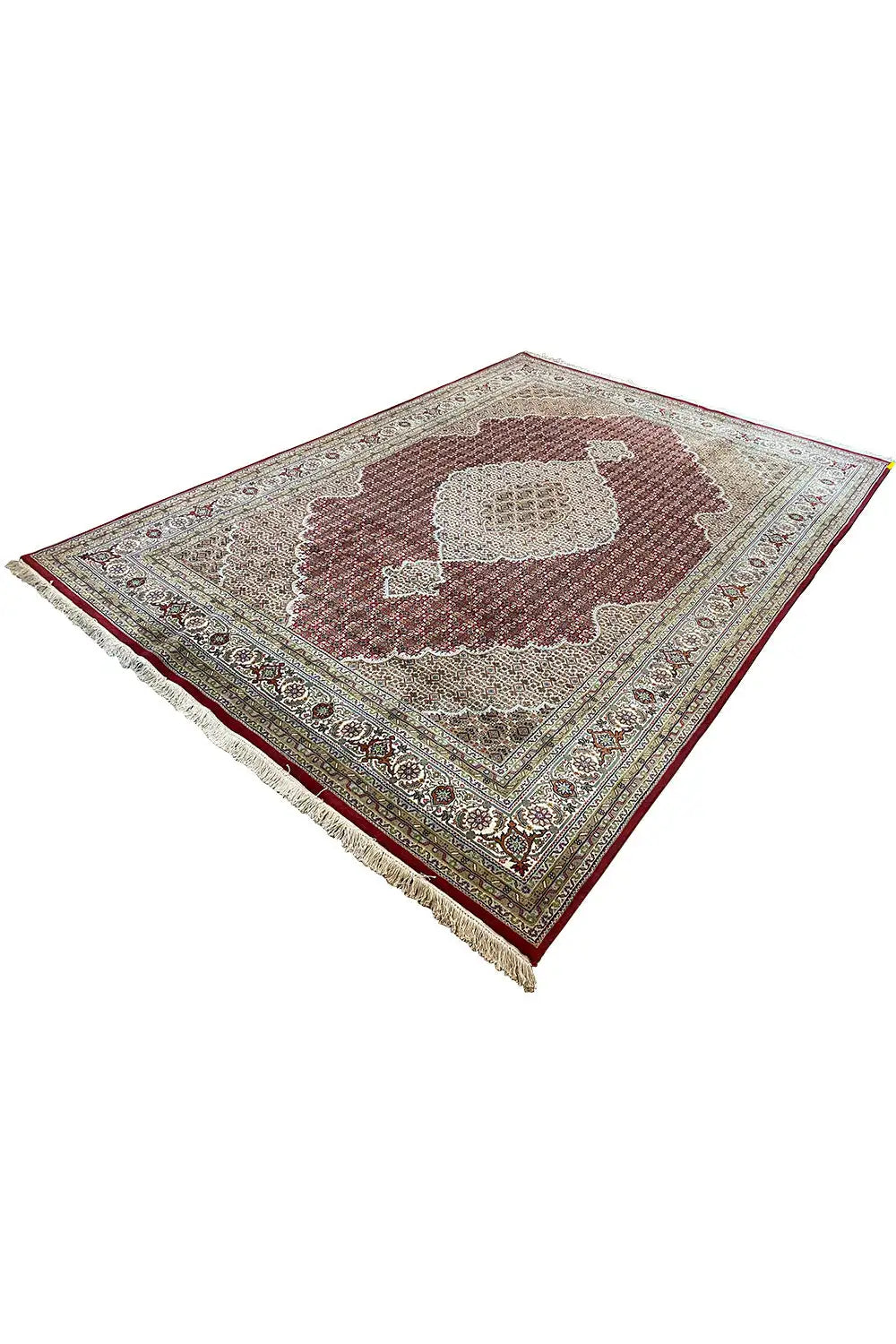  Indo Täbriz Teppich - 519402 (347x250 cm) - Premium Mahi from German Carpet Shop - Just €1800! Shop now at German Carpet Shop