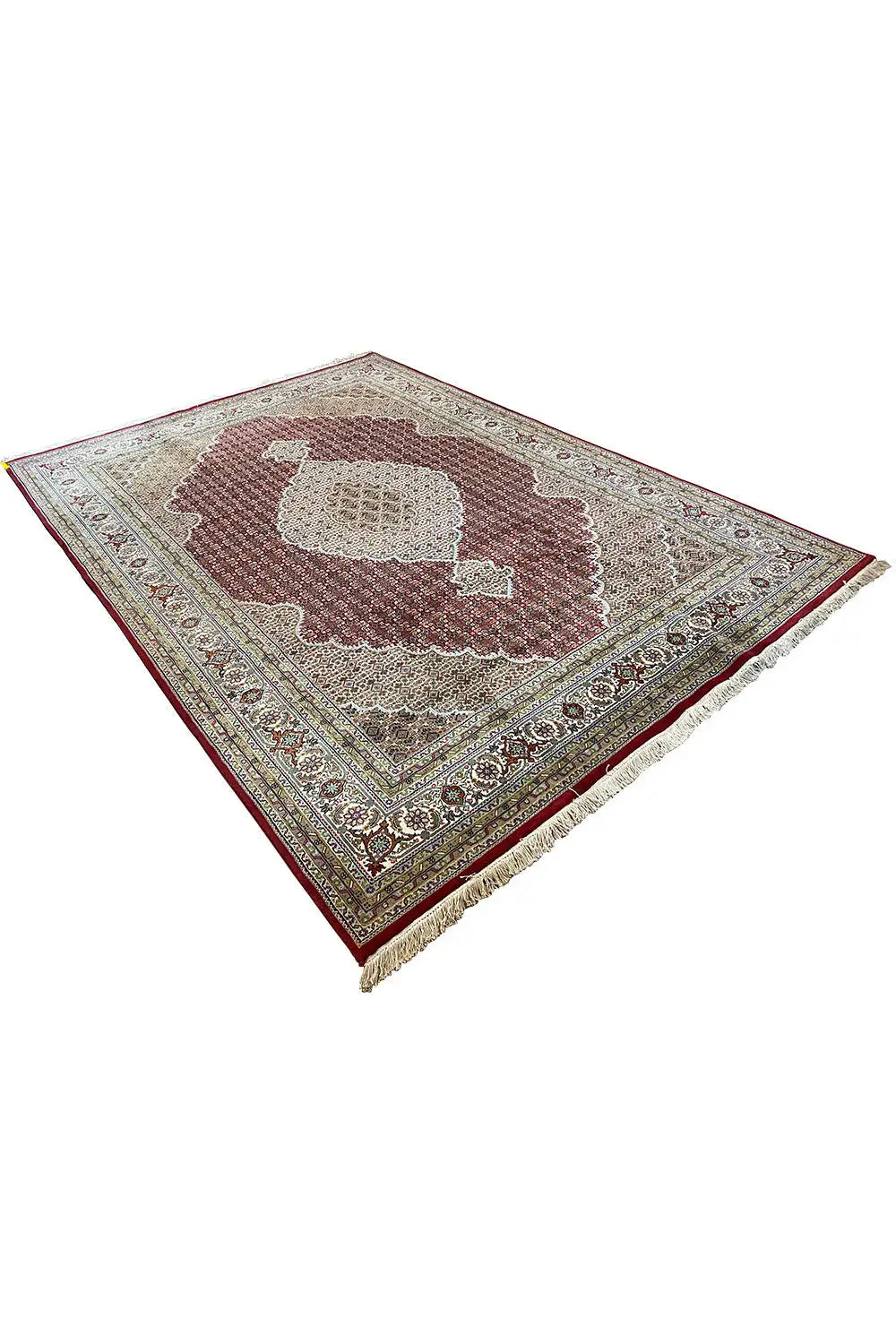  Indo Täbriz Teppich - 519402 (347x250 cm) - Premium Mahi from German Carpet Shop - Just €1800! Shop now at German Carpet Shop