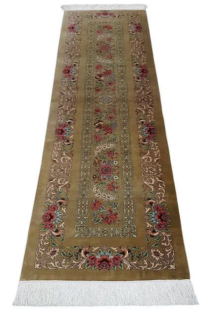  Ghom Seide Teppich - 904736 (195x53 cm) - Premium Teppich from German Carpet Shop - Just €6250! Shop now at German Carpet Shop