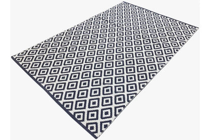 Moderne Kelim - Samak 04 Black - German Carpet Shop