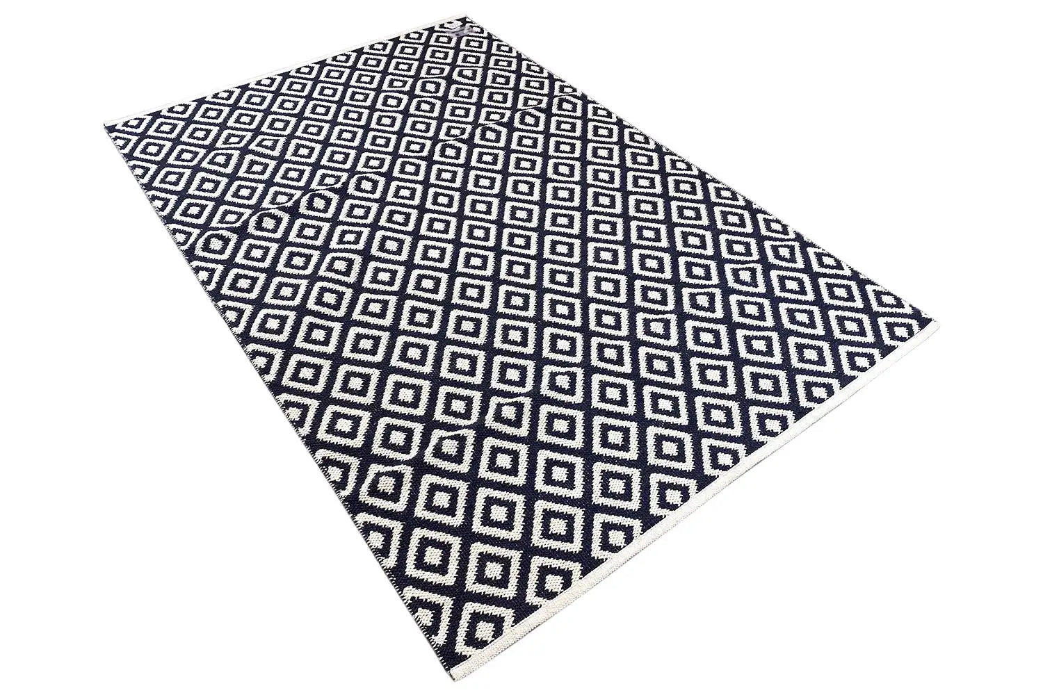 Moderne Kelim - Samak 04 Black - German Carpet Shop