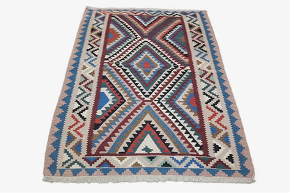 Kilim Qashqai - Multicolor 16PL 155x107 cm - German Carpet Shop