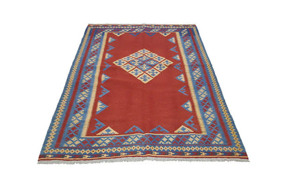 Kilim Qashqai - 802402 (217x155cm) - German Carpet Shop
