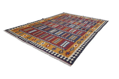  Kilim Qashqai  - 802405 (253x163 cm) - Premium Kelim from German Carpet Shop - Just €359! Shop now at German Carpet Shop