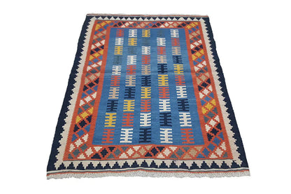 Kilim Qashqai - Multicolor 802427 142x105 cm - German Carpet Shop