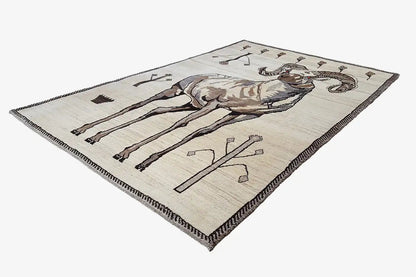 Löwen Gabbeh (191x122 cm) - German Carpet Shop